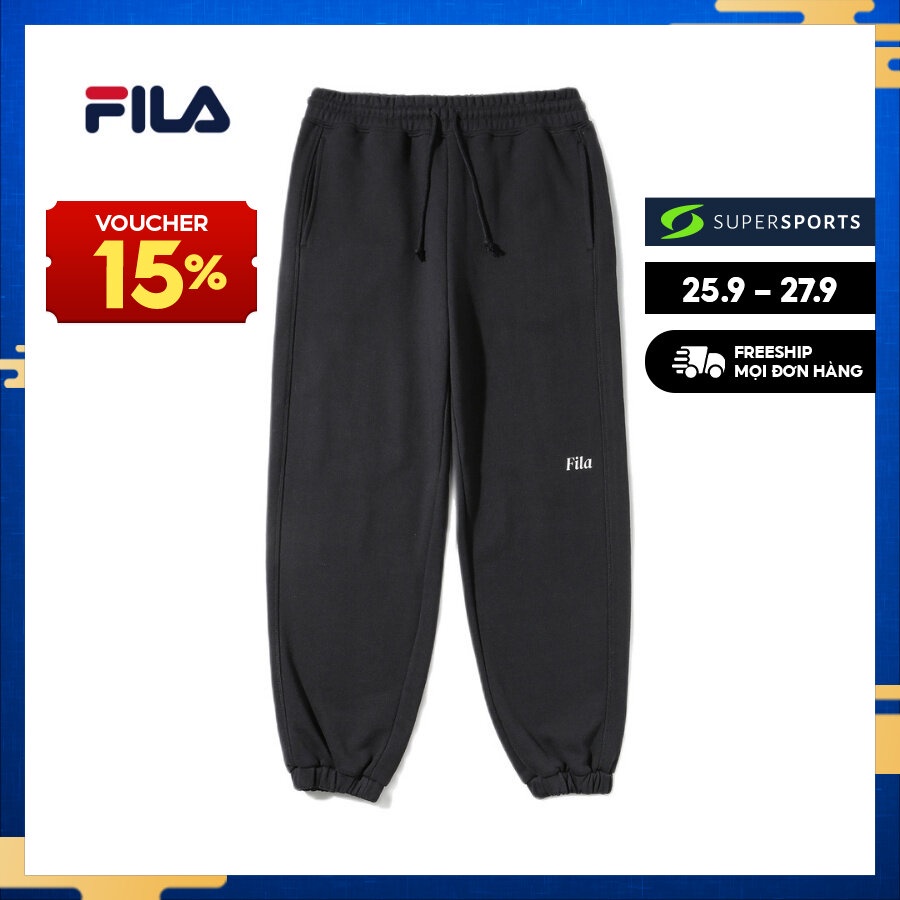 Quần dài thể thao unisex Fila - FE2FPD5102X-BLK
