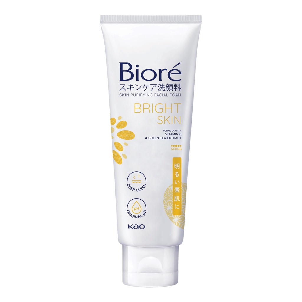 Sữa Rửa Mặt Thanh Lọc Da - Sáng Da Biore 100g