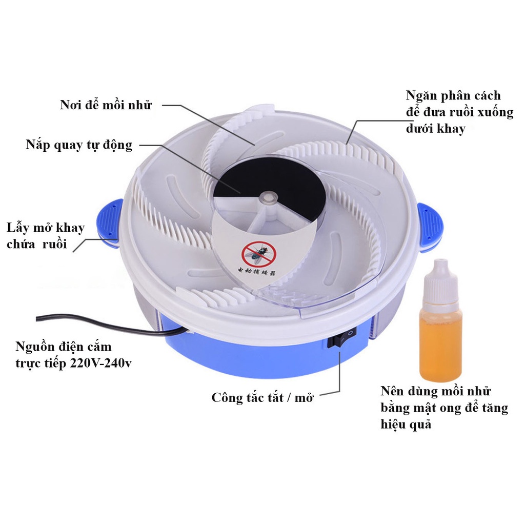 Máy Bắt Ruồi Tự Động🍀FREESHIP🍀Thông Minh,Máy Bắt Ruồi Chạy Điện Không Dùng Hóa Chất