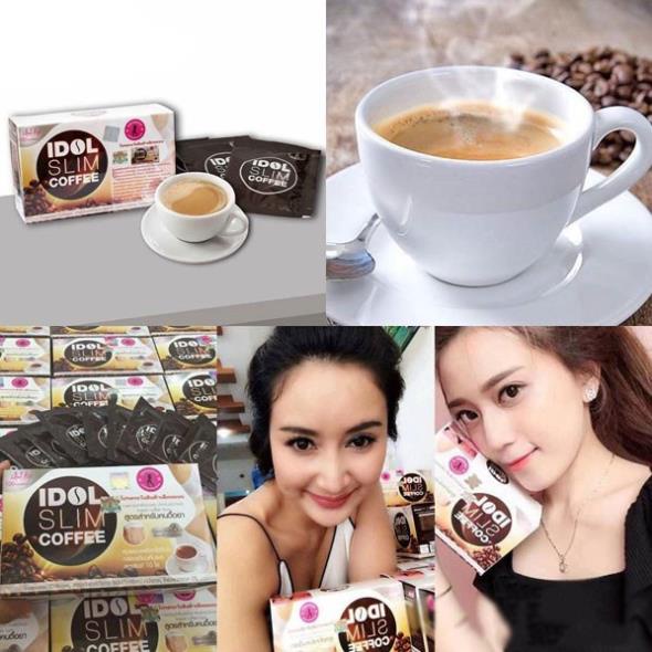 Cà phê giảm cân IDOL SLIM COFFEE X2 Thái Lan hộp 10 gói (New) - HANA