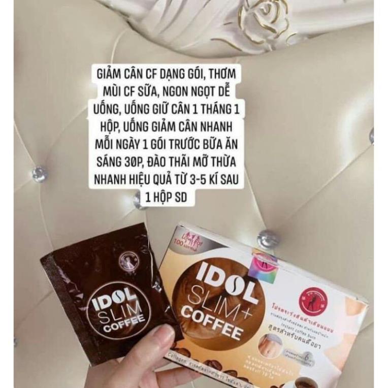 Cà phê giảm cân IDOL SLIM COFFEE X2 Thái Lan hộp 10 gói (New) - HANA