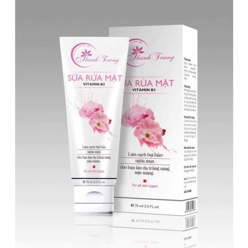 Tặng mặt nạ,  Sữa Rửa Mặt Vitamin B3 Thanh Trang