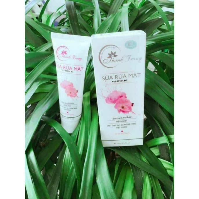 Tặng mặt nạ,  Sữa Rửa Mặt Vitamin B3 Thanh Trang