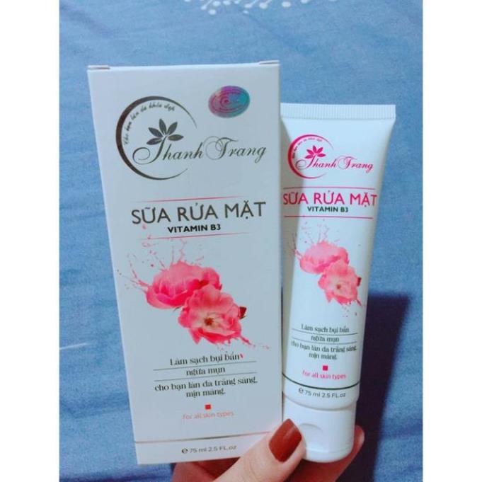 Tặng mặt nạ,  Sữa Rửa Mặt Vitamin B3 Thanh Trang