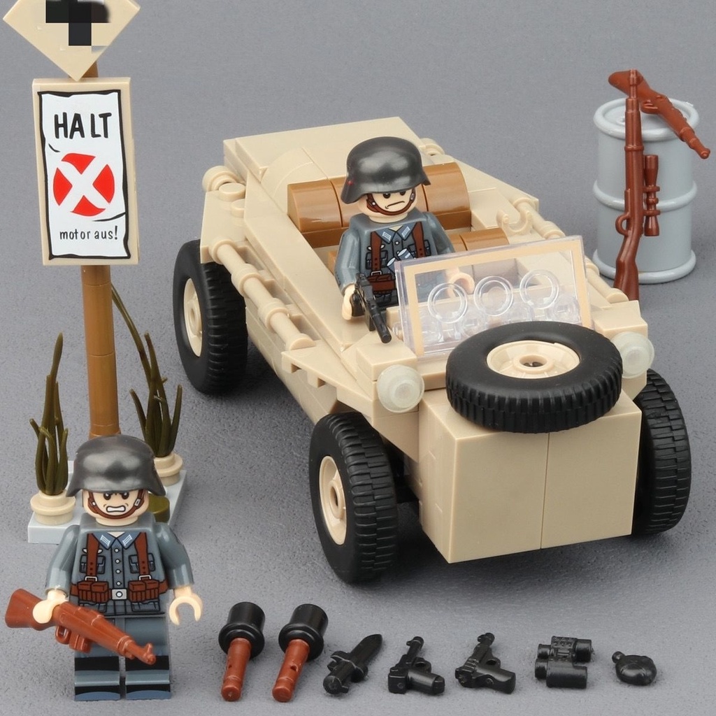 So Với lego Lắp Ráp Mô Hình Chiến Tranh Thế Giới ii Quân Đội Đức Lính Cứu Hỏa Đức