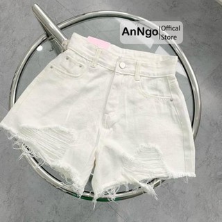 Quần short jean nữ thiết kế rách cực thời thượng form dáng trẻ trung sexy Q01