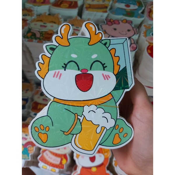 Sỉ combo 200 Bao lì xì hình thú chibi 3D Giáp Thìn