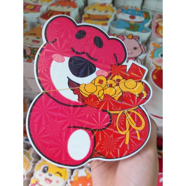Sỉ combo 200 Bao lì xì hình thú chibi 3D Giáp Thìn