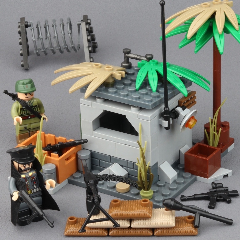 So Với lego Lắp Ráp Mô Hình Chiến Tranh Thế Giới ii Quân Đội Đức Lính Cứu Hỏa Đức