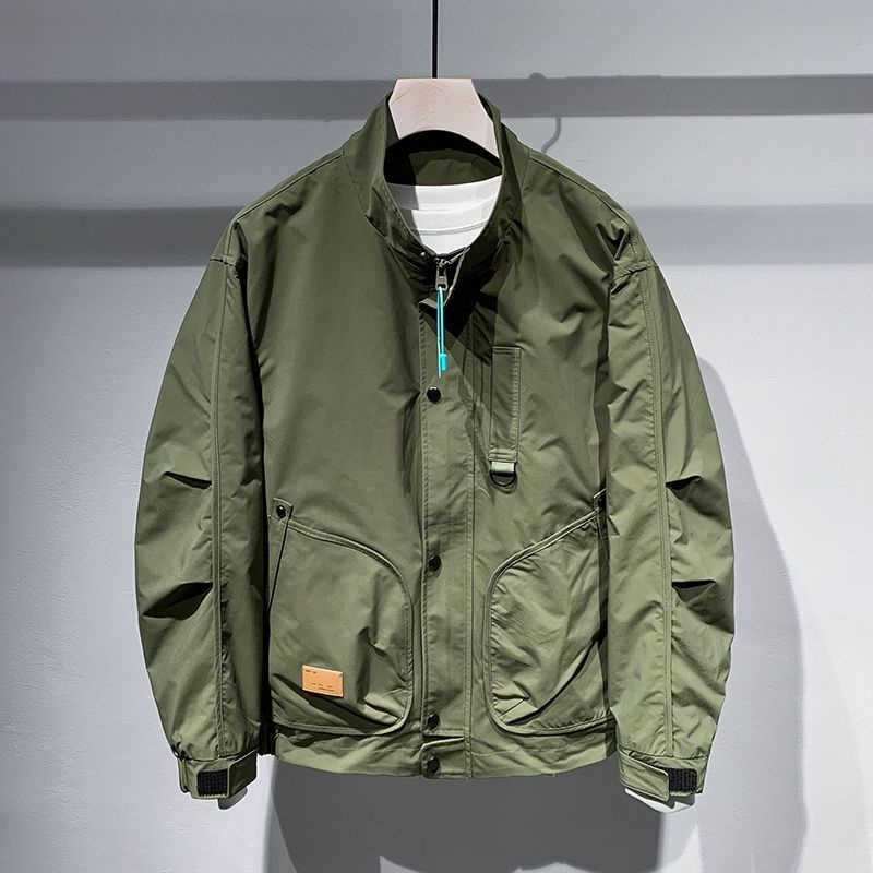 Áo Khoác Cổ Đứng Thời Trang Xuân Thu 2023 Cho Nam