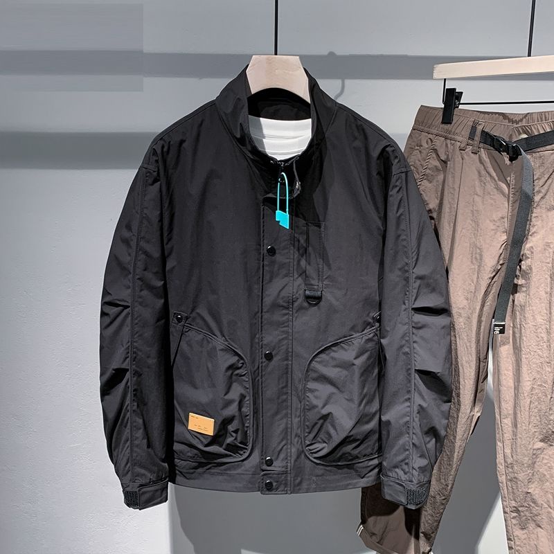 Áo Khoác Cổ Đứng Thời Trang Xuân Thu 2023 Cho Nam