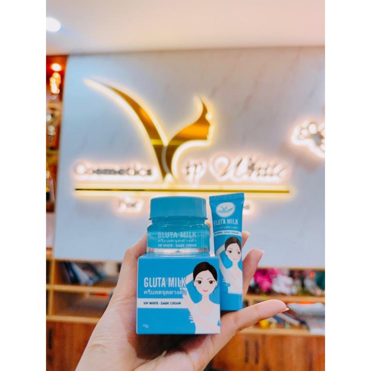 Kem Thâm nách Gluta Milk Thái Lan  giảm thâm, ngăn mùi cơ thể hiệu quả an toàn 15gr tặng kèm tuýp 10ml