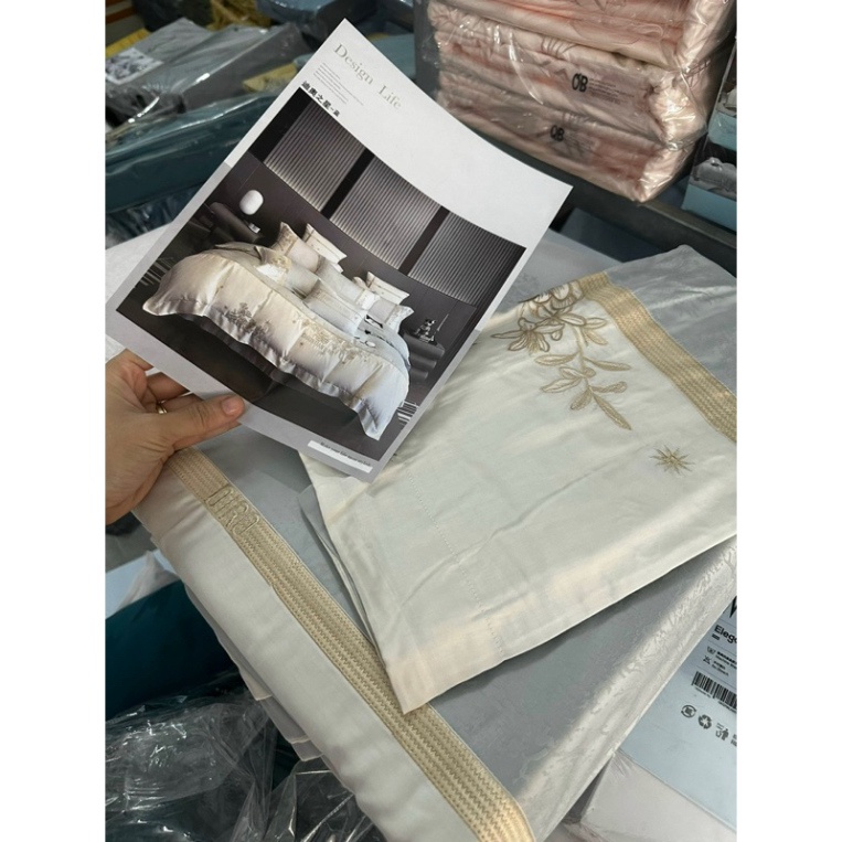 Bộ chăn ga gối Tencel 80s thương hiệu Di-or cao cấp Bee House