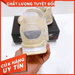 Naka shop ✔️giày jordan 4 off white kem fullbox✔️ nam nữ