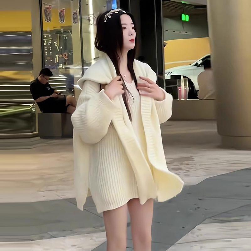 Áo Len Sáp Mềm Cao Cấp Dáng Rộng Phong Cách Châu Âu Thời Trang Mùa Thu 2023 Cho Nữ