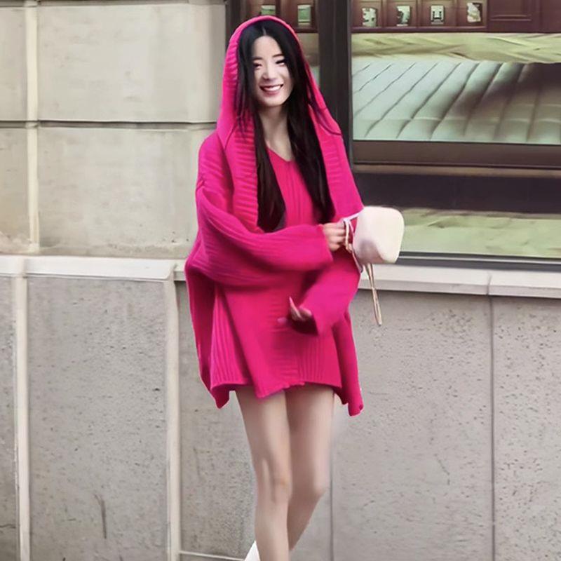 Áo Len Sáp Mềm Cao Cấp Dáng Rộng Phong Cách Châu Âu Thời Trang Mùa Thu 2023 Cho Nữ