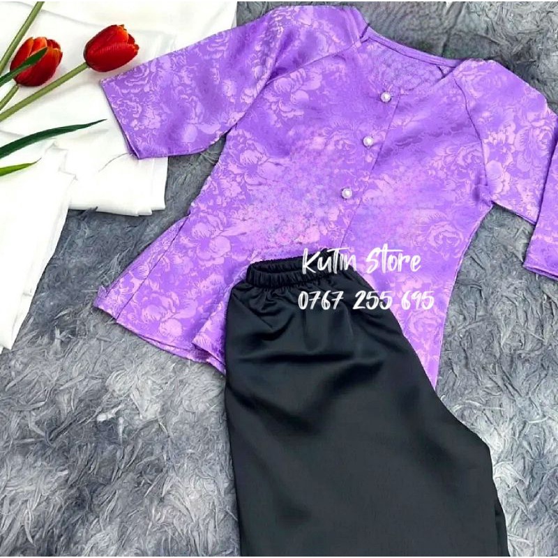 Bà ba gấm cho bé - Quần đen