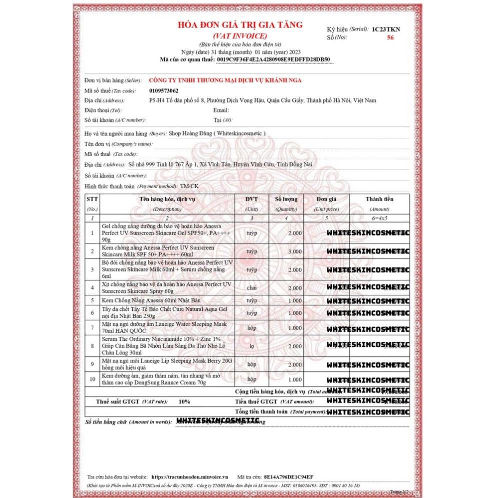 Kem chống nắng Anessa Perfect UV Sunscreen Skincare Milk 60ml - nhật bản