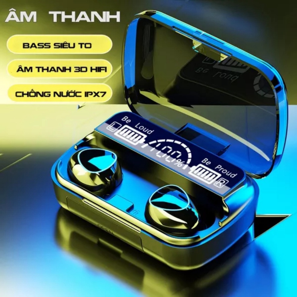 Tai Nghe Gaming Bluetooth Không Dây M19 Phiên Bản Pro Nâng Cấp Pin Trâu, Nút Cảm Ứng, Màn Hình Led Gaming Secido.shop