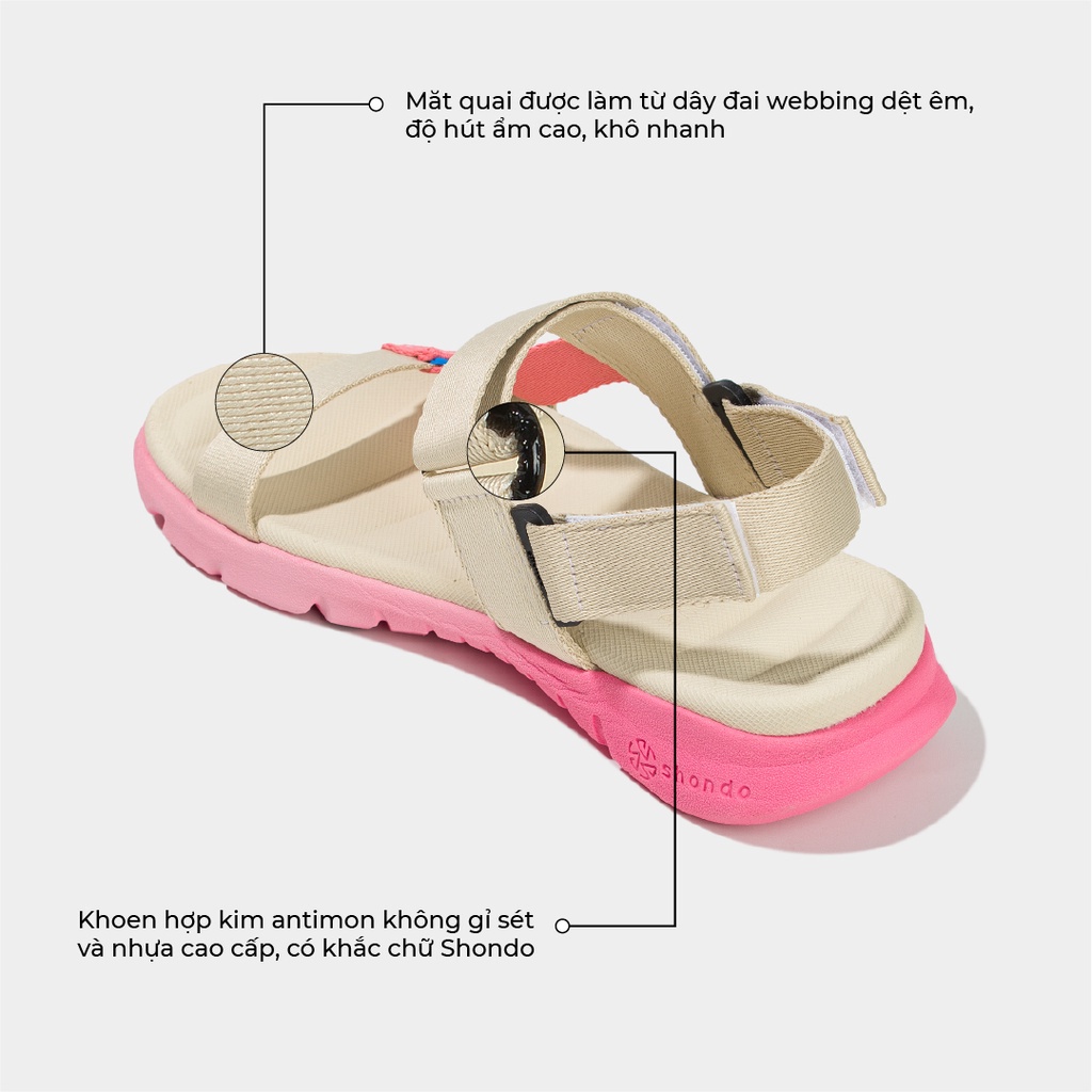 Giày Sandals F6S Ombre Quai Be Đế Hồng F6S7227