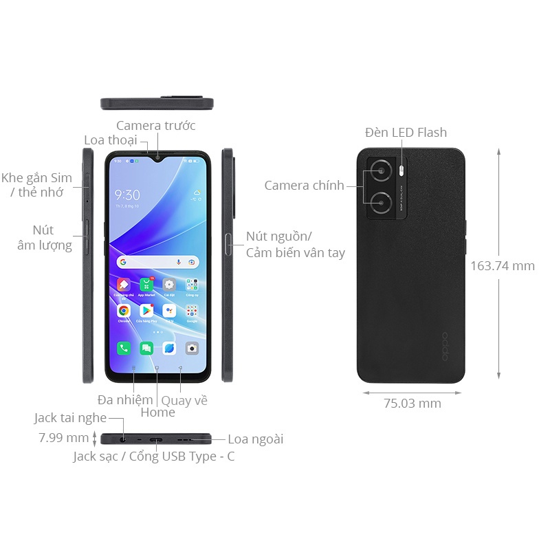 Điện thoại OPPO A77S - Hàng Chính Hãng, Mới 100%, Bảo Hành 12 Tháng