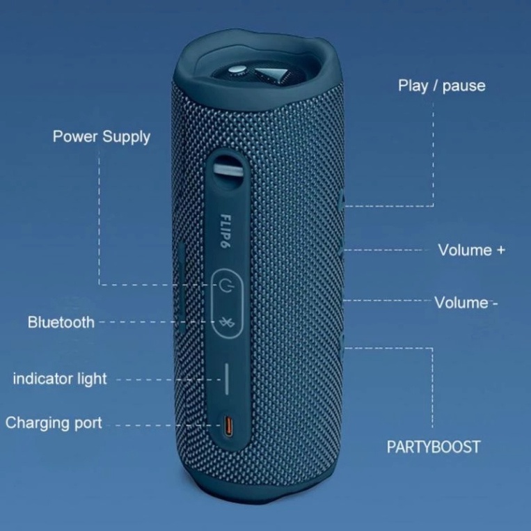 Loa Bluetooth FLIP 6 Mới nhất âm thanh cực đỉnh có bass Bluetooth 5.1 NEW - Bảo Hành 6 Tháng 1 đổi 1 Oneshop0003