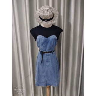 VÁY COTTON PHỐI JEAN