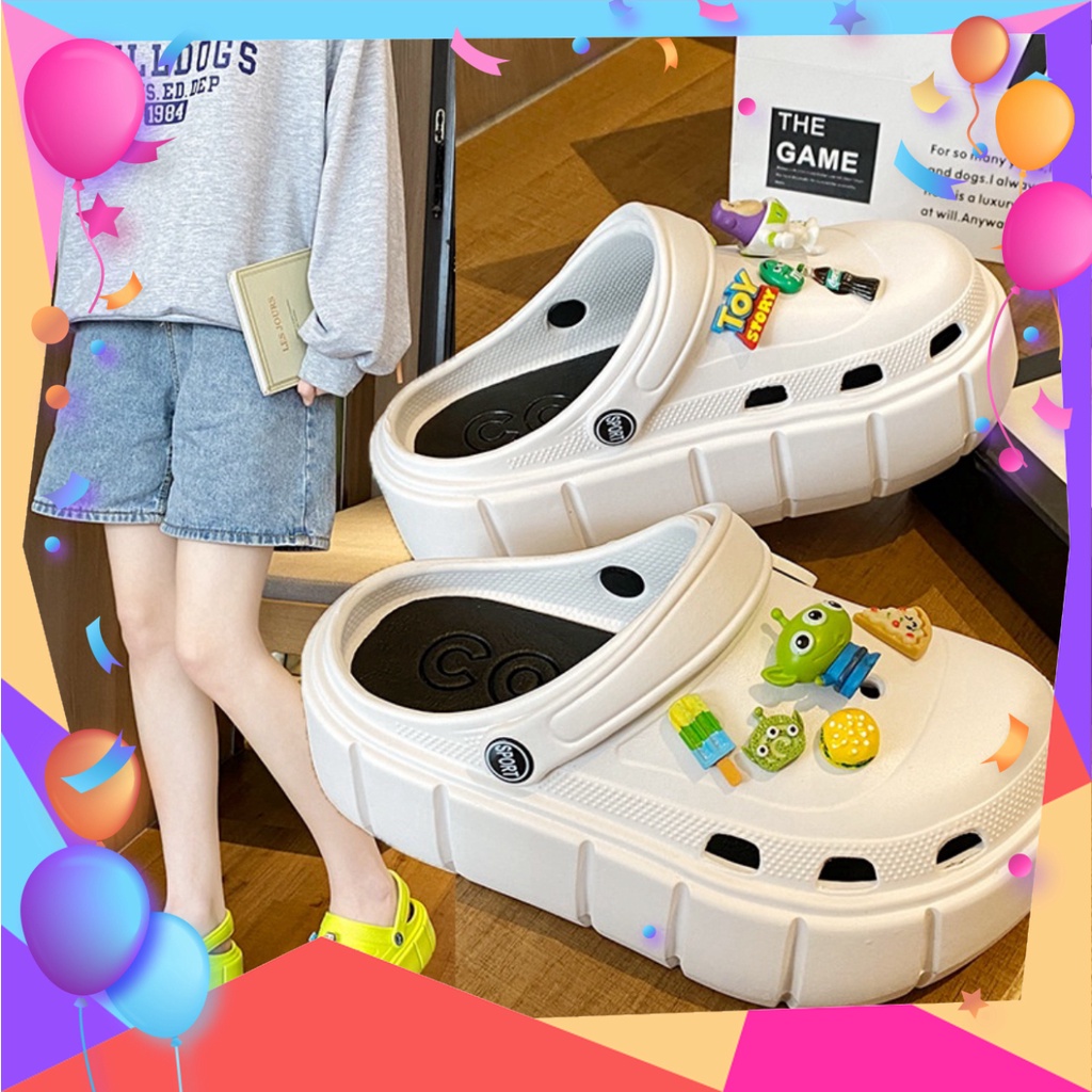 NaKa Shop Dép Nữ Nam,Dép bánh mì DULES korea Đi Mưa Cao Cấp Nam Nữ