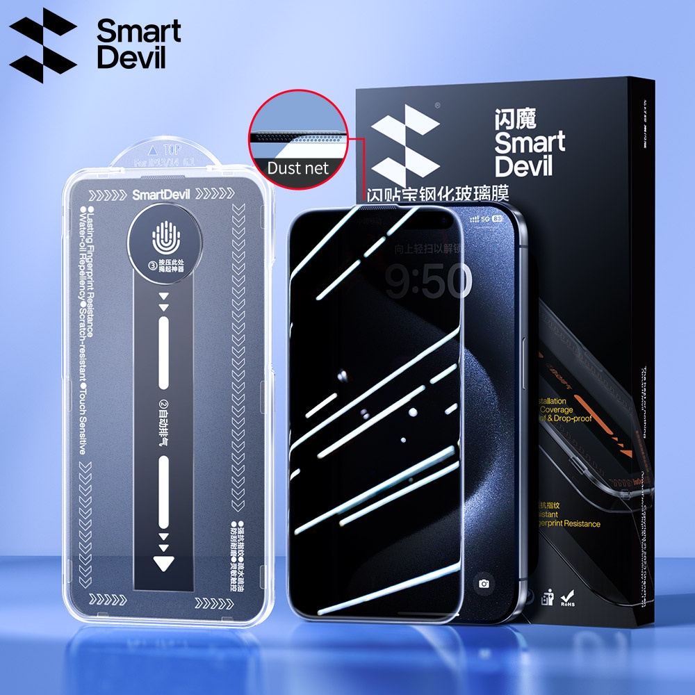 SmartDevil Kính Cường Lực Bảo Vệ Màn Hình Cho iphone 15 / 15plus / 15pro / 15promax