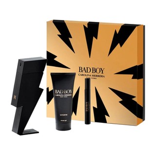 Gift Set nước hoa nam Carolina Herrera Bad Boy Le Parfum 3pcs