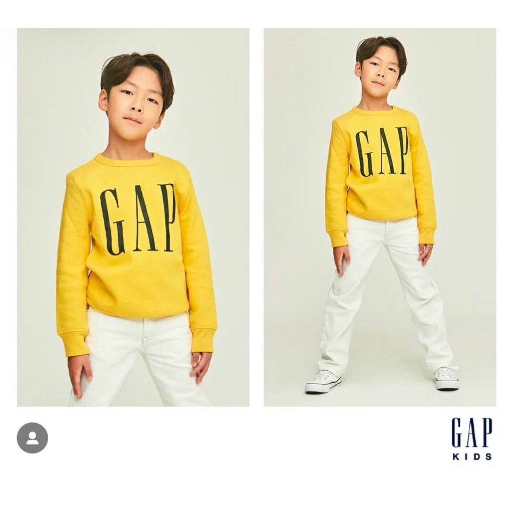 Áo nỉ bông Gap Kids in chữ 5 màu size 4 - 16y