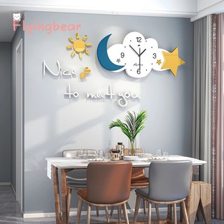 Flyingbear Đồng Hồ Treo Tường Trang Trí Phòng Khách daoco