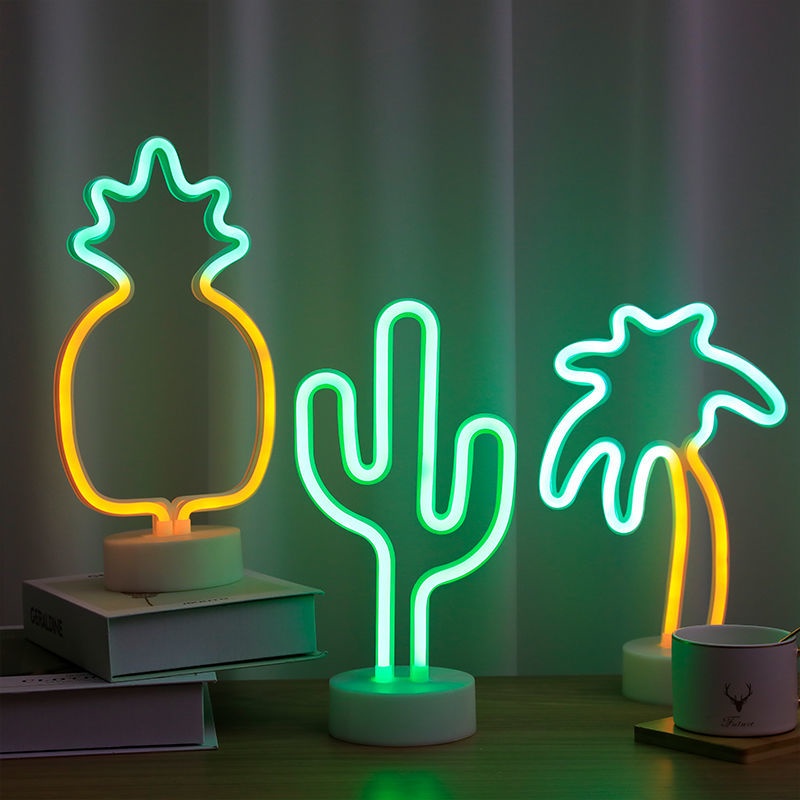 Flyingbear Đèn led neon Để Bàn Hình Cầu Vồng Sáng Tạo Lãng Mạn Cho Phòng Ký Túc Xá