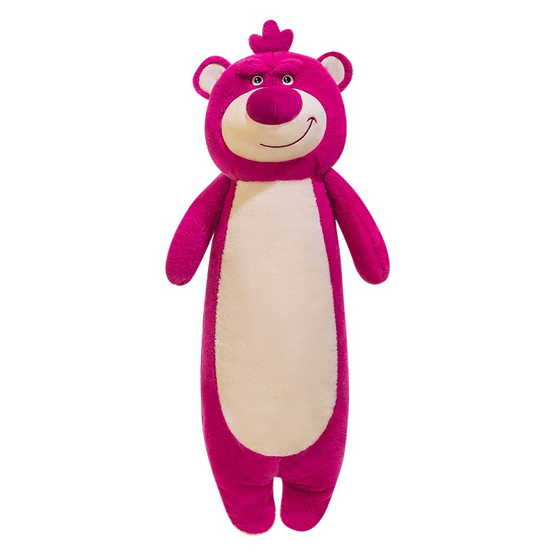 Flyingbear Mới Gối Ôm Dài Hình Gấu Dâu Tây Bằng Nhung Dễ Thương Xinh Xắn