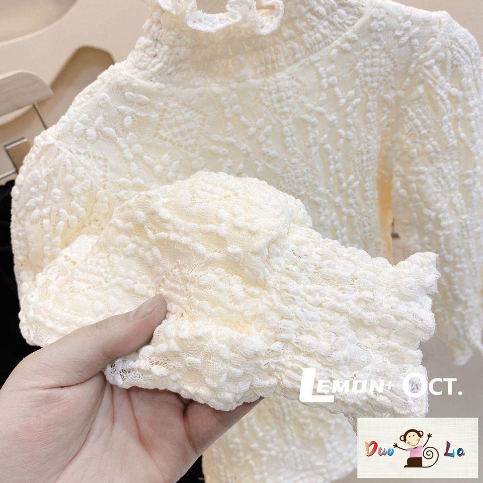 Doula ~ Áo Ren Dày Cổ Cao Phong Cách Phương Tây Thời Trang Thu Đông Cho Bé Gái