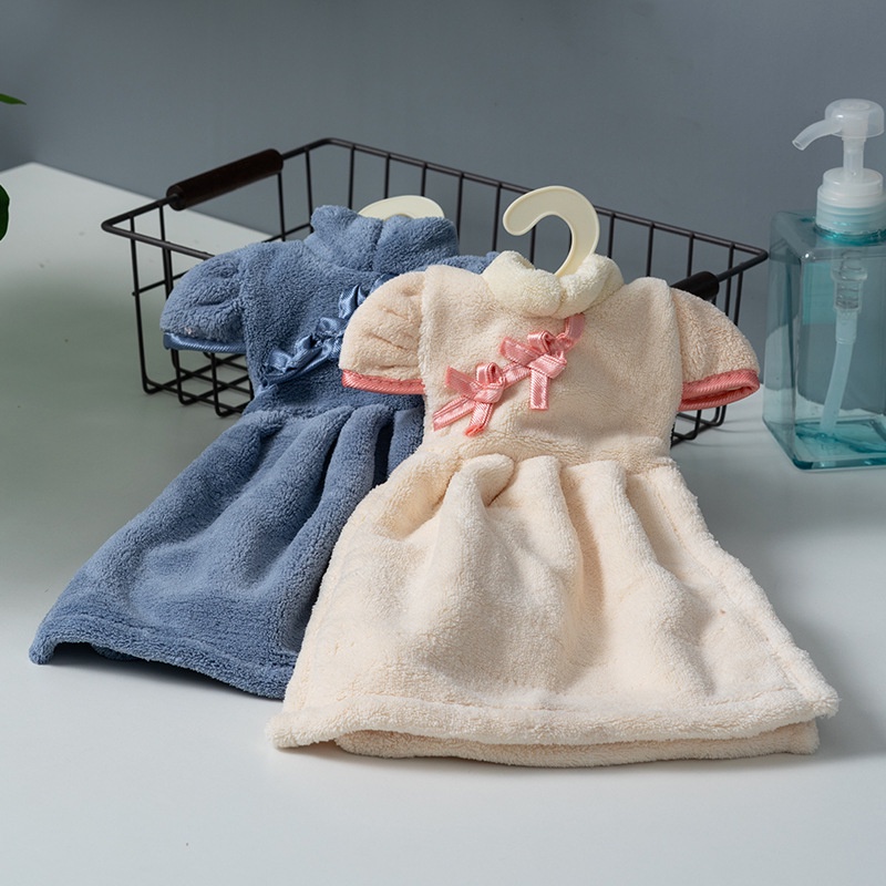 Flyingbear Khăn Lau Bằng Vải Lông Cừu San Hô Mềm Mại Thấm Hút Tốt Cho Nhà Bếp