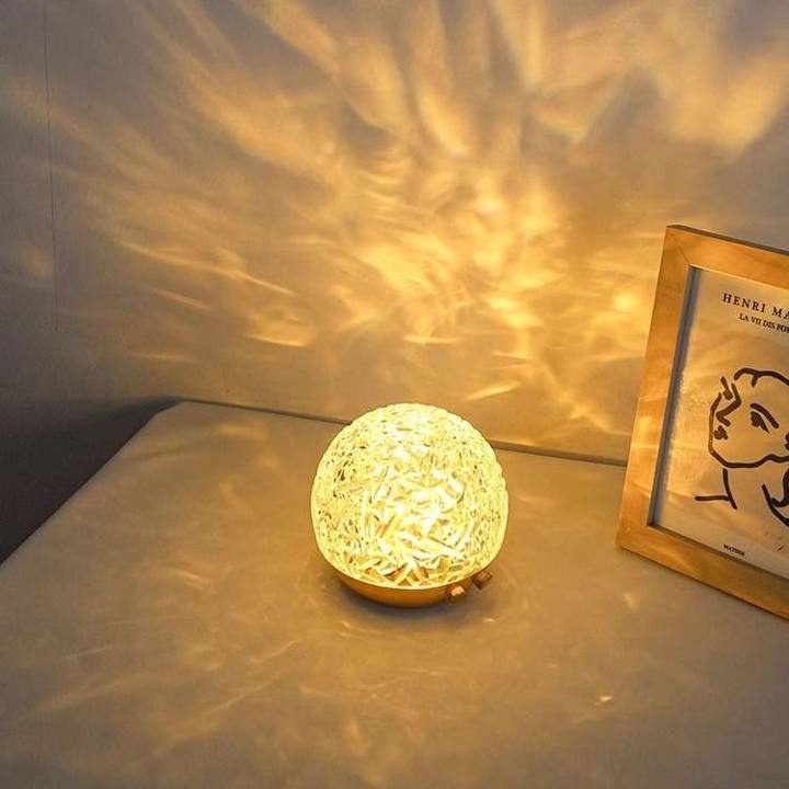 Flyingbear Sách Nhỏ Màu Đỏ Gợn Sóng Nước Ánh Sáng Hoàng Hôn Lãng Mạn ins Đèn Chiếu Sáng