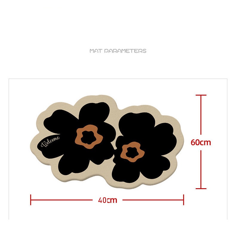 Thảm chùi chân FLYINGBEAR chống trượt thấm hút nước cho phòng tắm