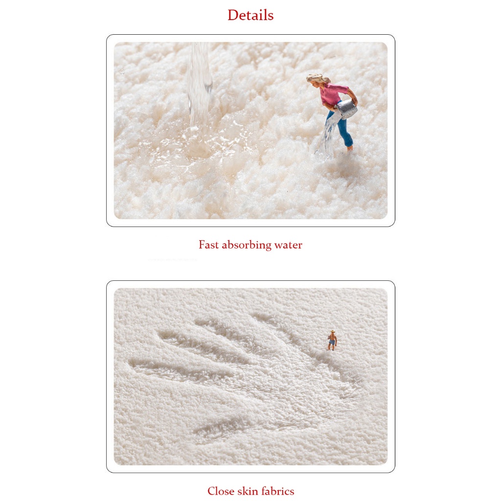 Thảm chùi chân FLYINGBEAR chống trượt thấm hút nước cho phòng tắm