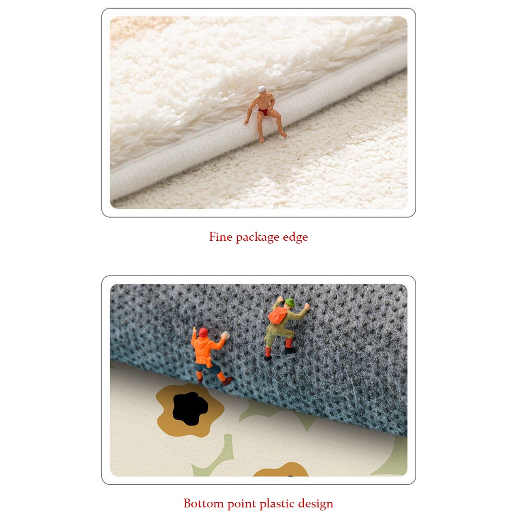 Thảm chùi chân FLYINGBEAR chống trượt thấm hút nước cho phòng tắm