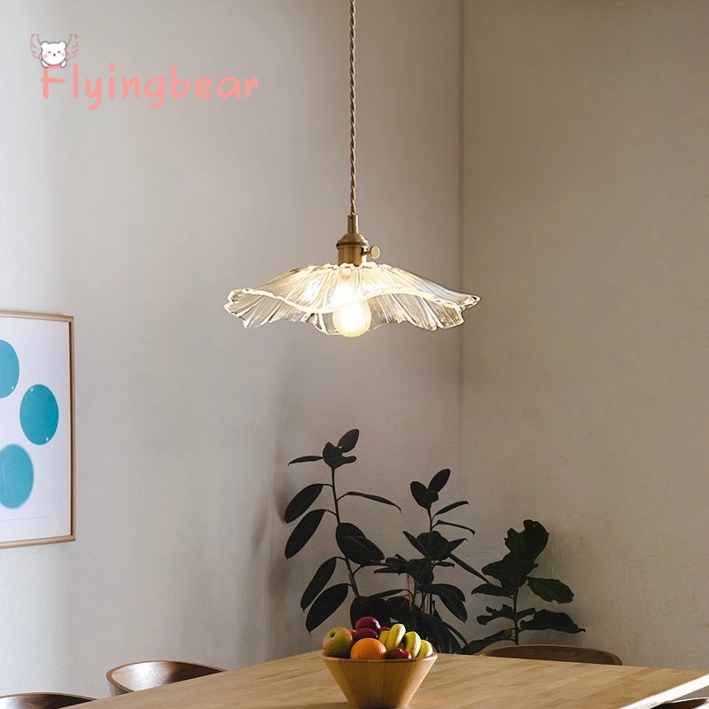 Flyingbear Đèn Trần Hình Lá Sen Bằng Đồng Phong Cách Tối Giản Hiện Đại