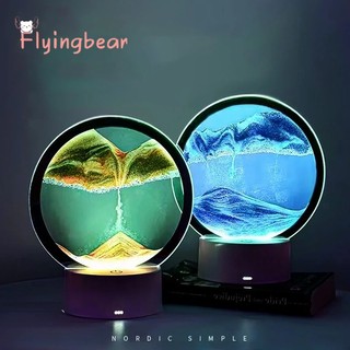 Flyingbear đèn ngủ để bàn hình tranh cát chảy 3d sáng tạo