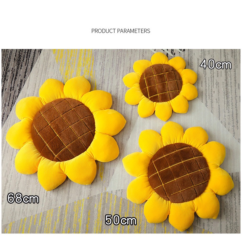 Flyingbear Gối Tựa Lưng Hình Hoa Hướng Dương Trang Trí Phòng Khách / sofa / Xe Hơi