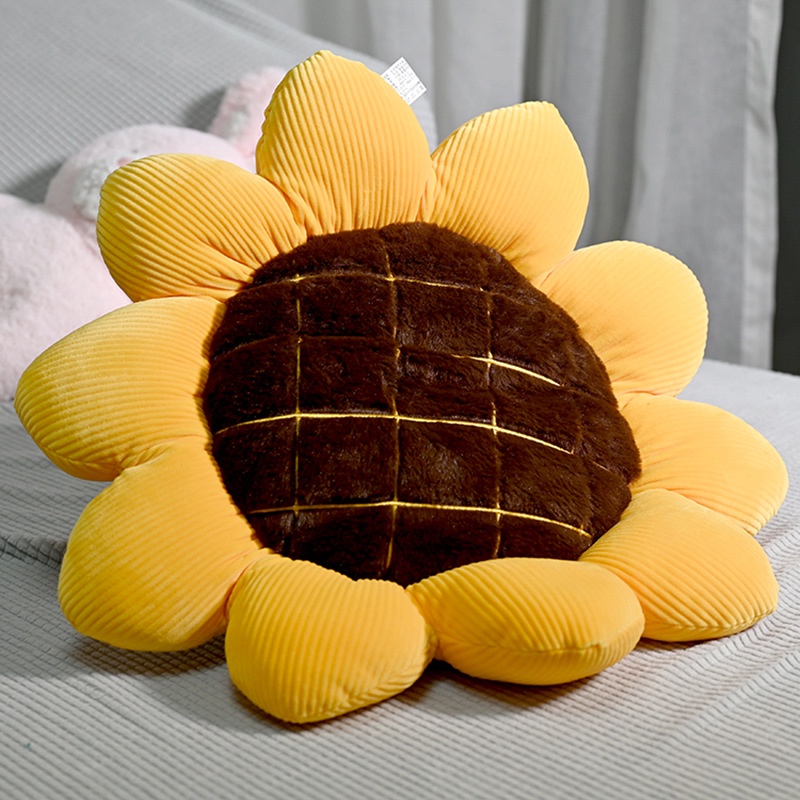 Flyingbear Gối Tựa Lưng Hình Hoa Hướng Dương Trang Trí Phòng Khách / sofa / Xe Hơi