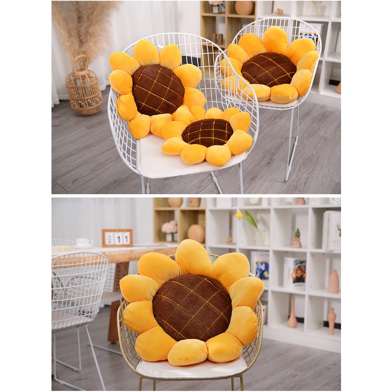 Flyingbear Gối Tựa Lưng Hình Hoa Hướng Dương Trang Trí Phòng Khách / sofa / Xe Hơi