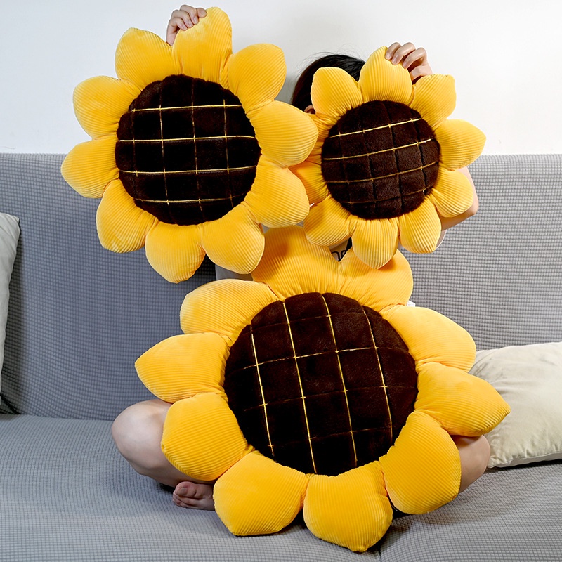 Flyingbear Gối Tựa Lưng Hình Hoa Hướng Dương Trang Trí Phòng Khách / sofa / Xe Hơi