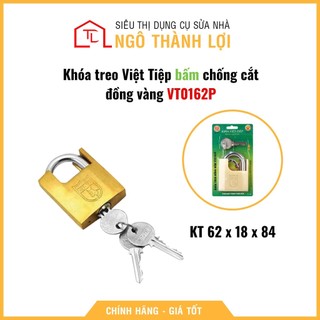 Ổ khóa treo chống cắt đồng bấm Việt Tiệp 0162P