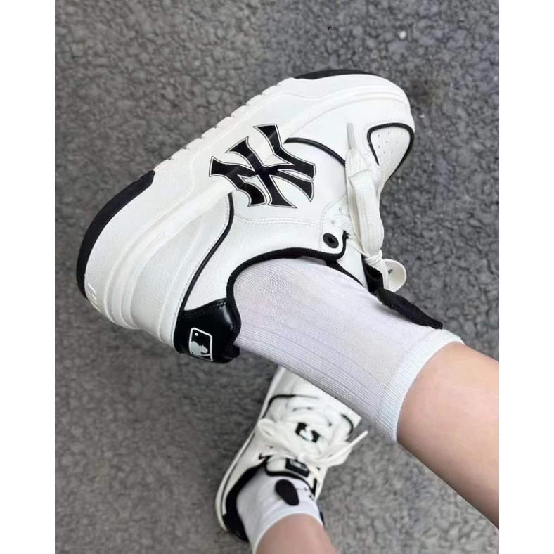 Giày thể thao MLB Chunky Liner trắng viền đen, Giày sneaker Chunky Liner White Black siêu êm nhẹ hot trend 2023