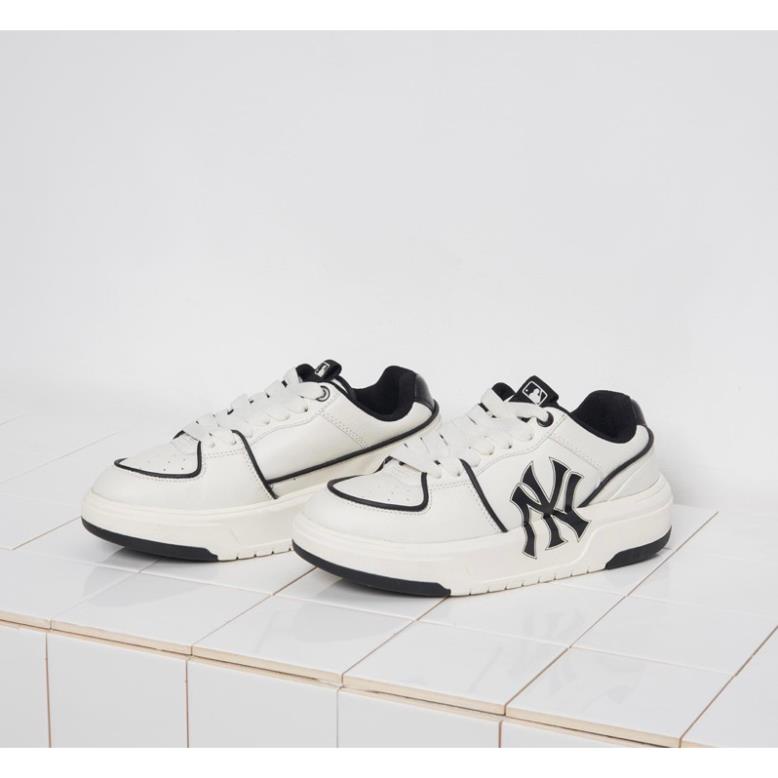 Giày thể thao MLB Chunky Liner trắng viền đen, Giày sneaker Chunky Liner White Black siêu êm nhẹ hot trend 2023