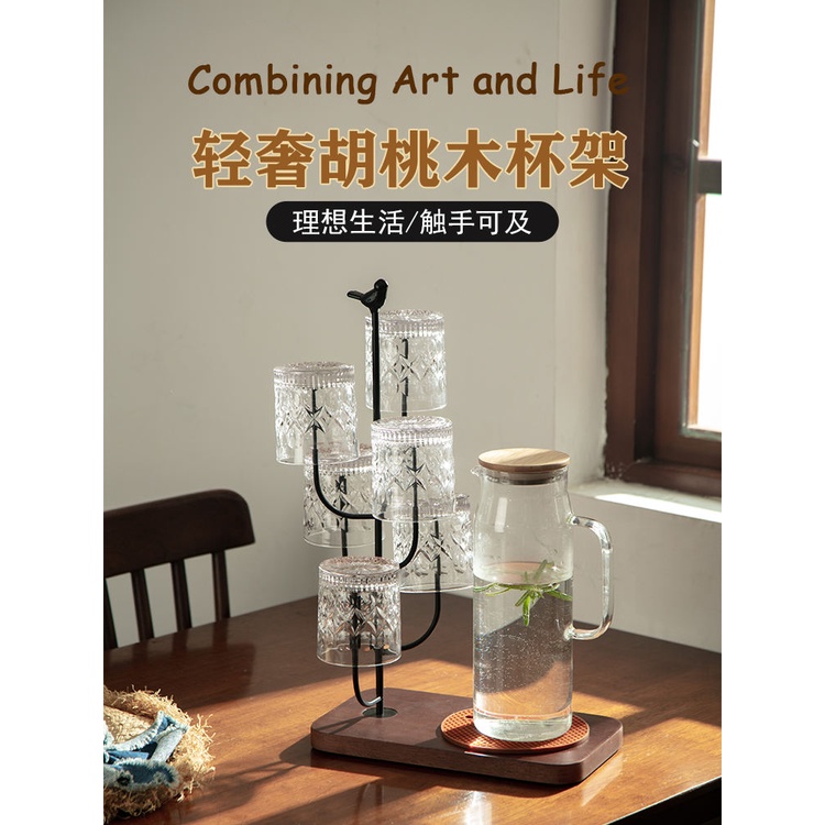 Giá Đỡ Cốc Thủy Tinh Có Móc Treo Trưng Bày Sáng Tạo Chất Lượng Cao